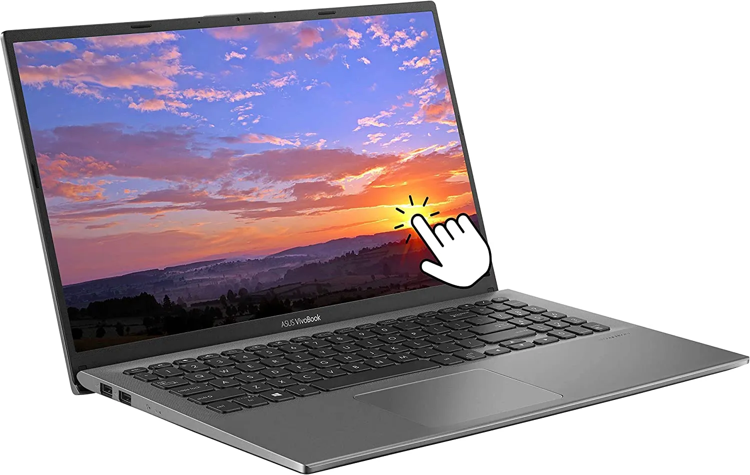 ASUS Vivobook 15.6" FHD Touchscreen Thin Laptop, Intel Core i3-1115G4 (Up to 3.9Ghz), 12GB RAM ,512GB PCIE SSD,HDMI, WiFi 5,Windows 10S, Grey  3in1 Accessories