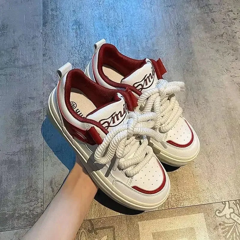 binfenxie  -  Hot New Fashion Shoes For Women Versatile Style Y2k Sneakers Comfortable Casual Designer Female Pink White Girls Shoes Warm