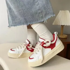 binfenxie  -  Hot New Fashion Shoes For Women Versatile Style Y2k Sneakers Comfortable Casual Designer Female Pink White Girls Shoes Warm