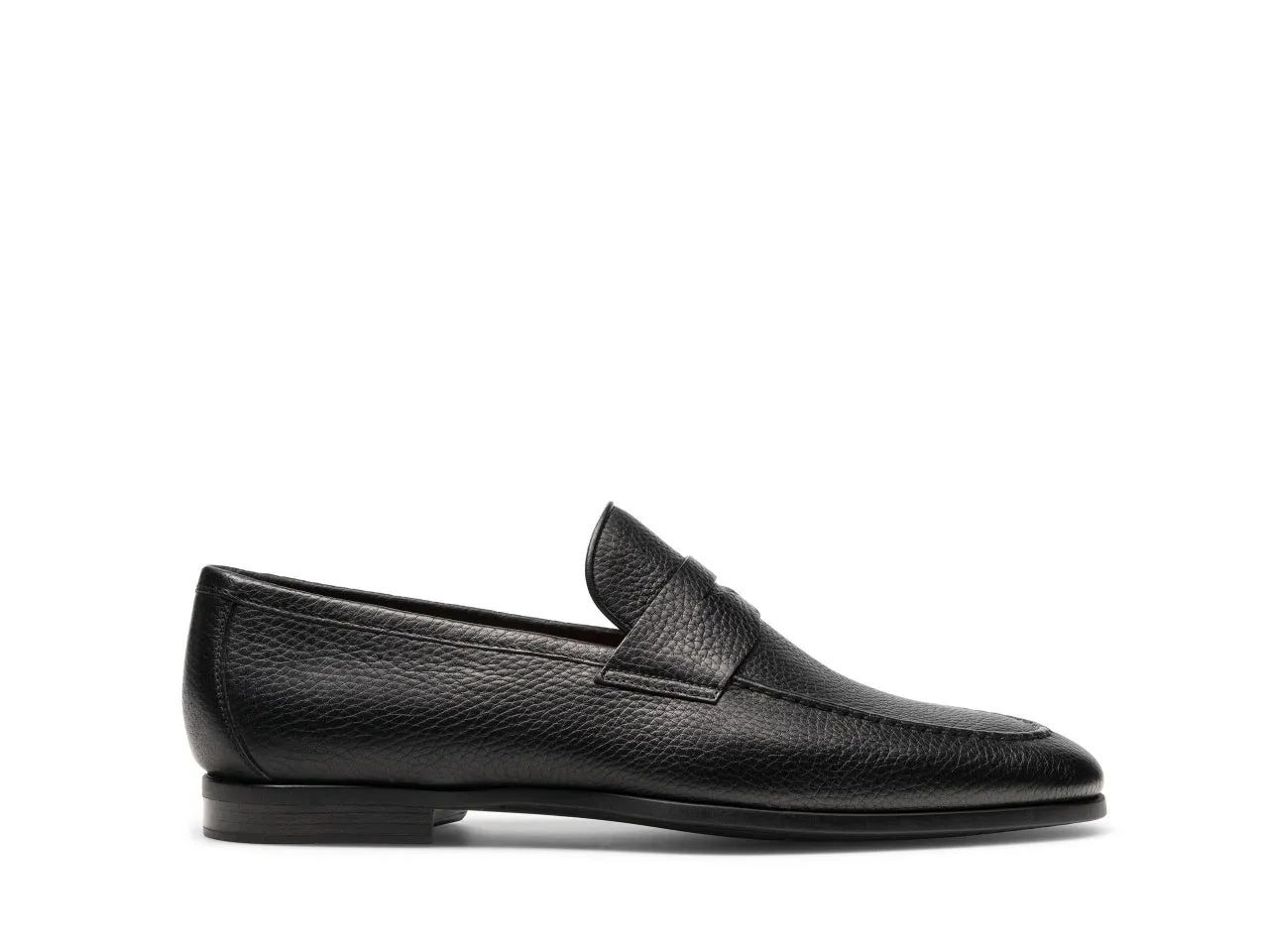 Black Leather Mauson Penny Loafers - AW24