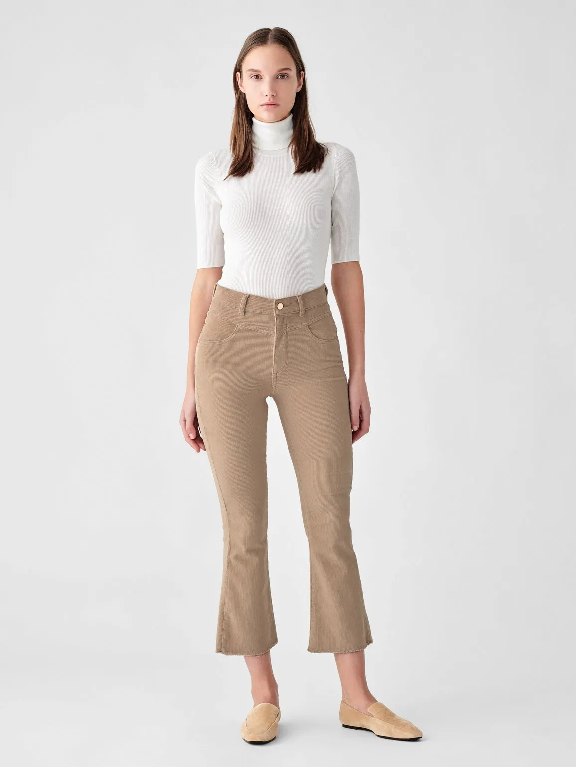 BRIDGET CROP BOOT CASHEW