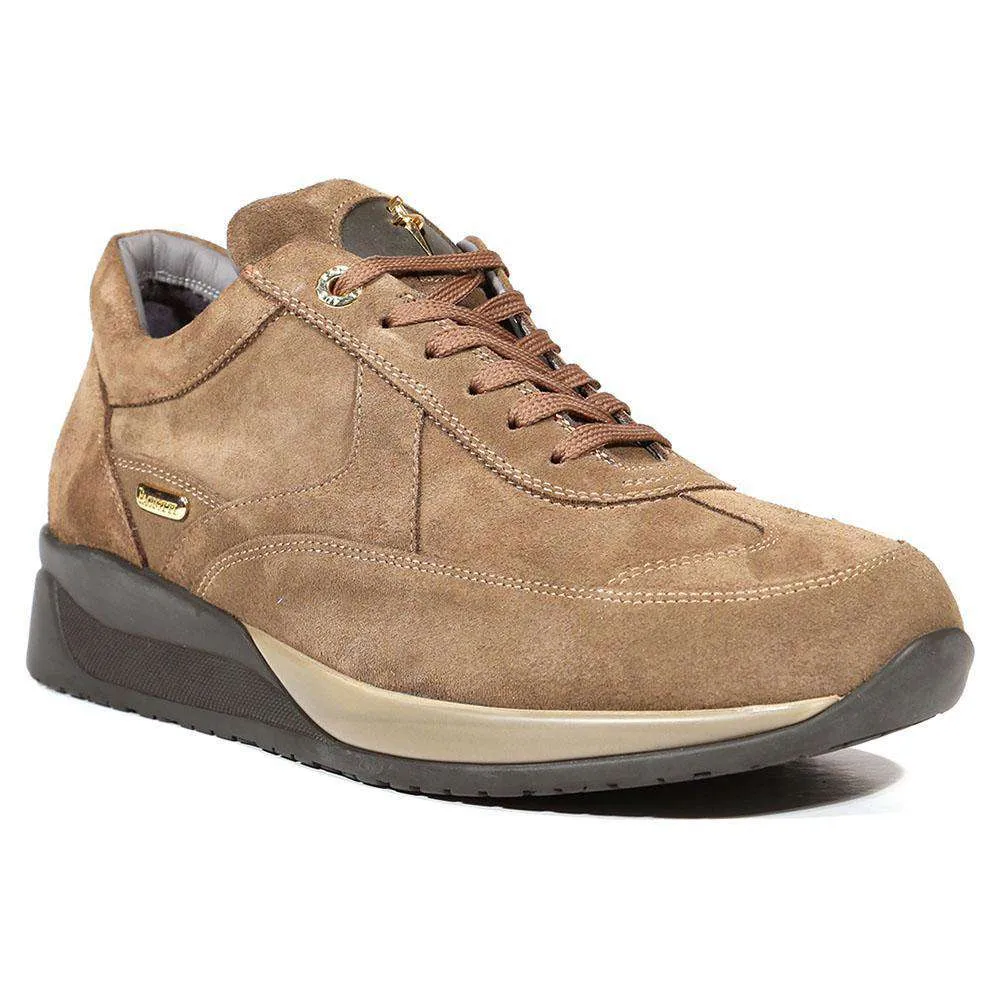 Cesare Paciotti Luxury Italian Men's Italian Designer Shoes Camoscio Beige / Taupe Sneakers (CPM5022)