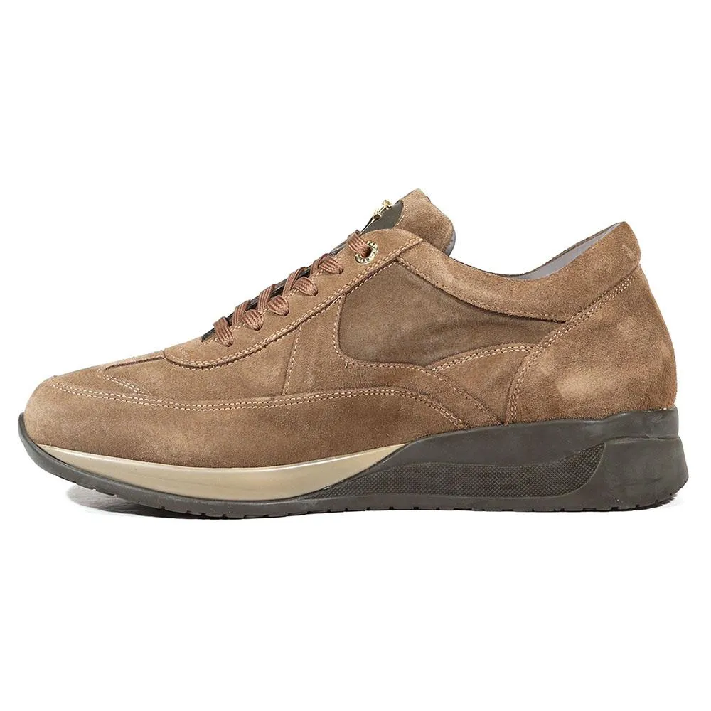 Cesare Paciotti Luxury Italian Men's Italian Designer Shoes Camoscio Beige / Taupe Sneakers (CPM5022)