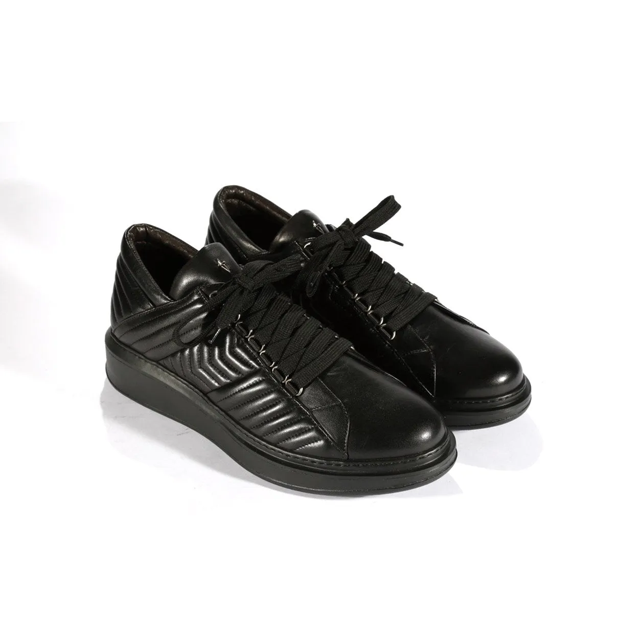 Cesare Paciotti Men's Black Napa Leather Sneakers(CPM5490)