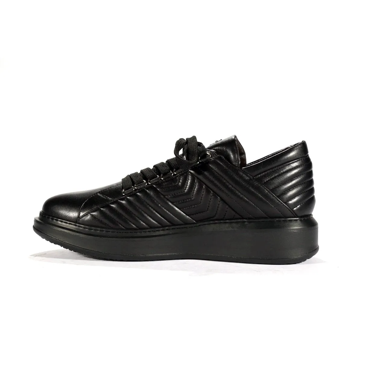 Cesare Paciotti Men's Black Napa Leather Sneakers(CPM5490)
