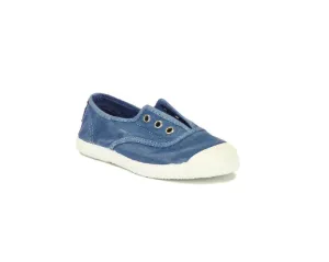 CIENTA TOILE  élastique 70777 Bleu tejano 31 Toiles Espadrilles