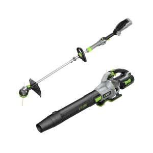 EGO POWER  Combo, Cordless Trimmer and Blower, 15" Trimmer for Weeds and Grass with POWERLOAD and Cordless Electric 670 CFM Blower, Includes 56V 4.0Ah Battery and Charger - ST6703LB
