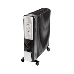 Glen HA7015OR13 13 Fin Oil Filled Radiator Room Heater With Turbo Ceramic Fan 2500W with 400W PTC Fan, Adjustable Thermostat, ISI certified, 2 Years Warranty