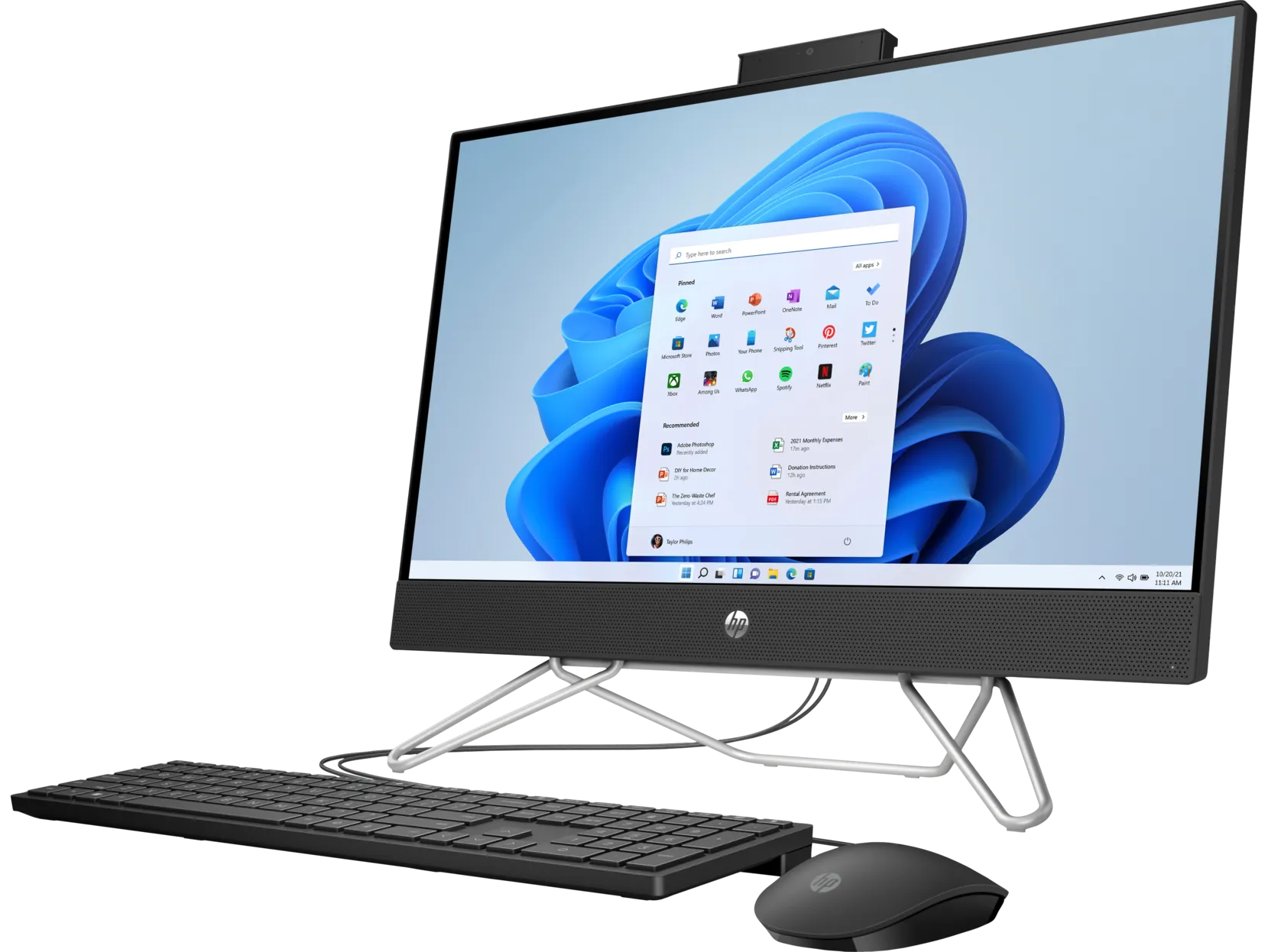 HP All-in-One 24-cb1046st All-in-One PC, 23.8", Windows 11 Home, Intel Core i5, 8GB RAM, 1TB SSD, FHD