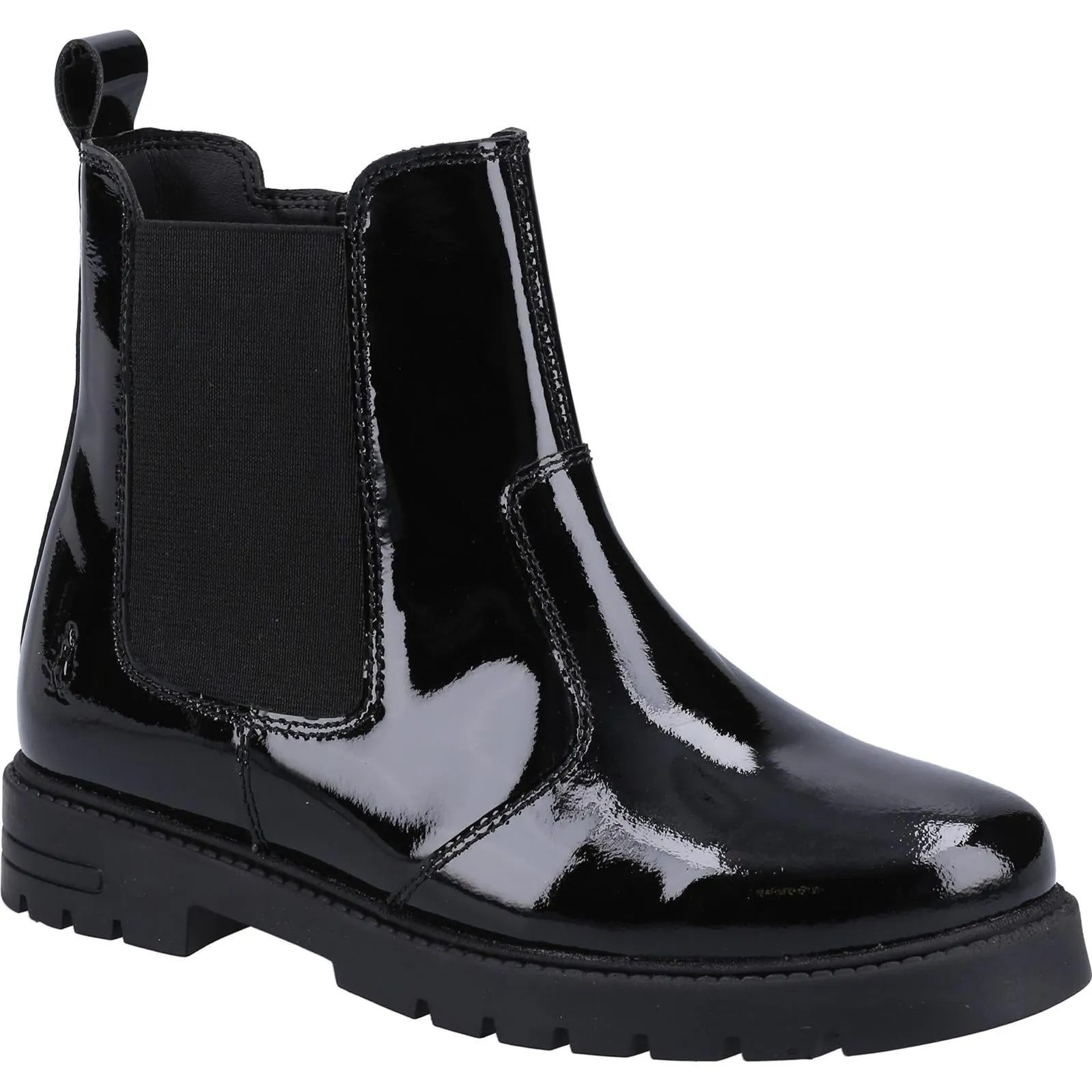Hush Puppies Laura Patent JNR Chelsea Shoes