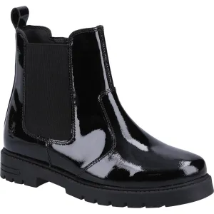 Hush Puppies Laura Patent JNR Chelsea Shoes