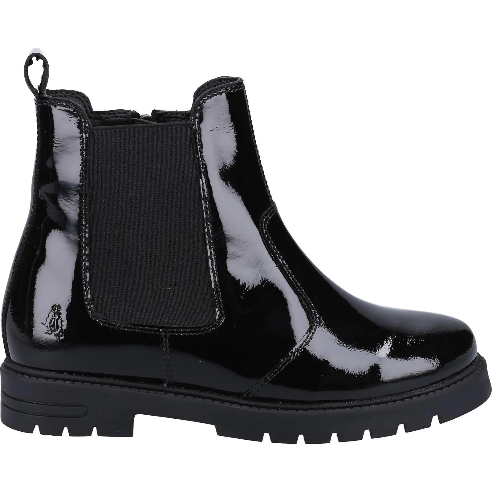 Hush Puppies Laura Patent JNR Chelsea Shoes