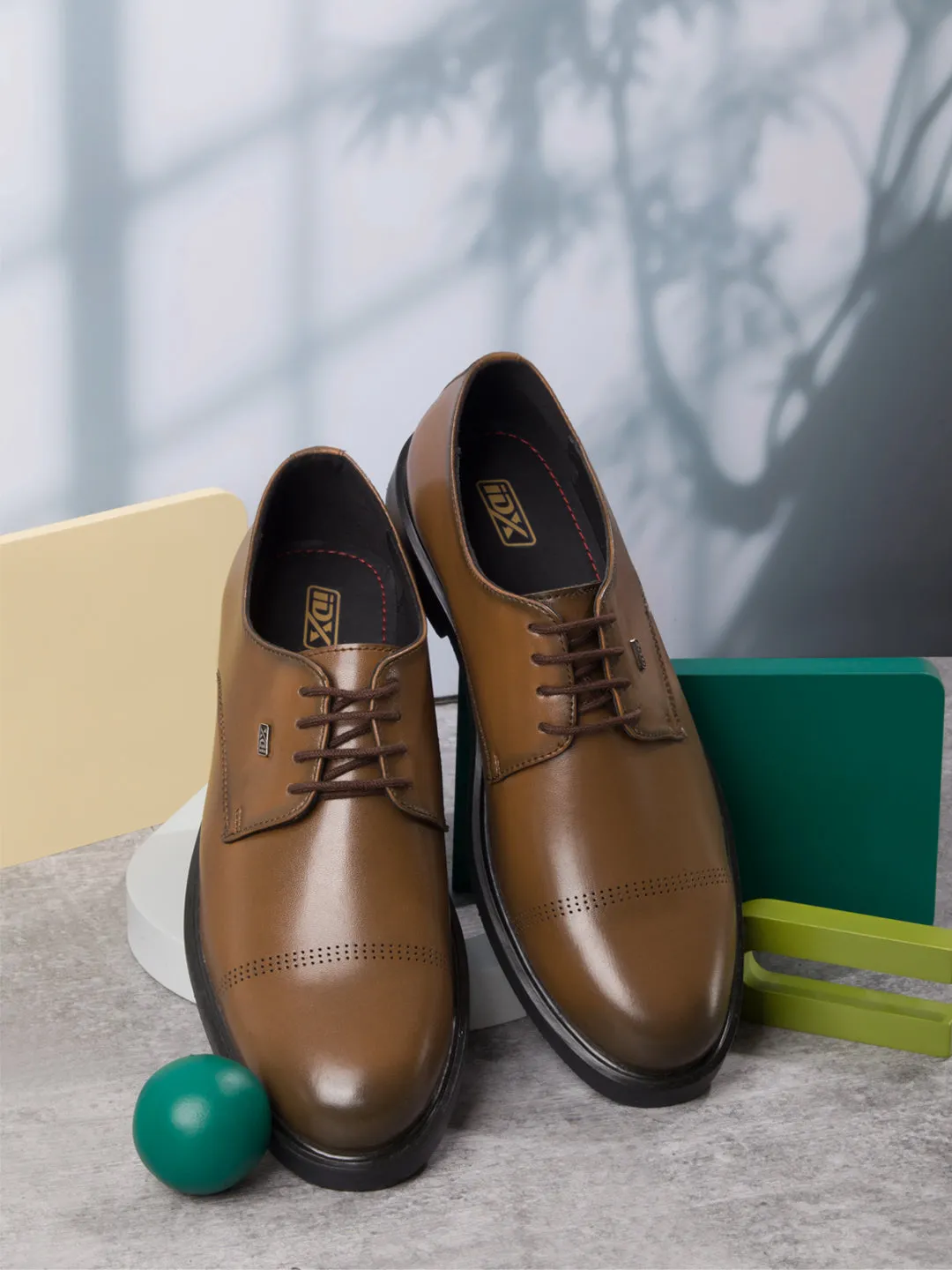 Men's Brown Formal Laceup Shoes (IX1092)