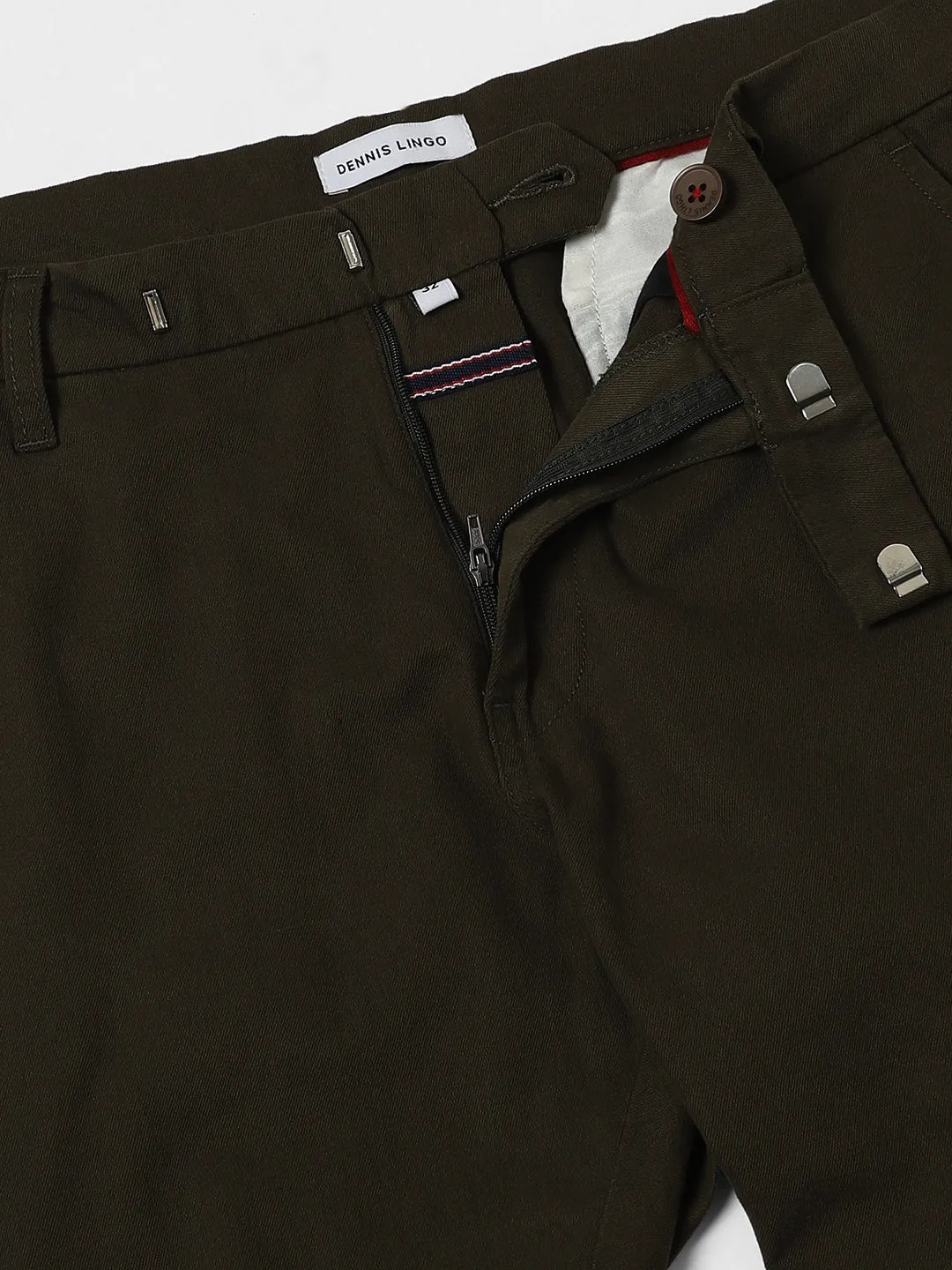 Men's Green Slim Fit Trousers