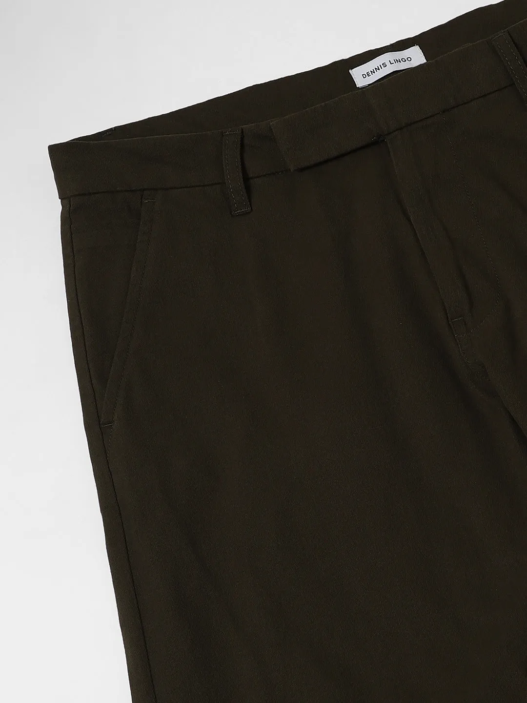 Men's Green Slim Fit Trousers
