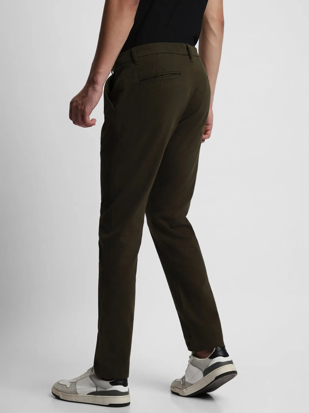 Men's Green Slim Fit Trousers