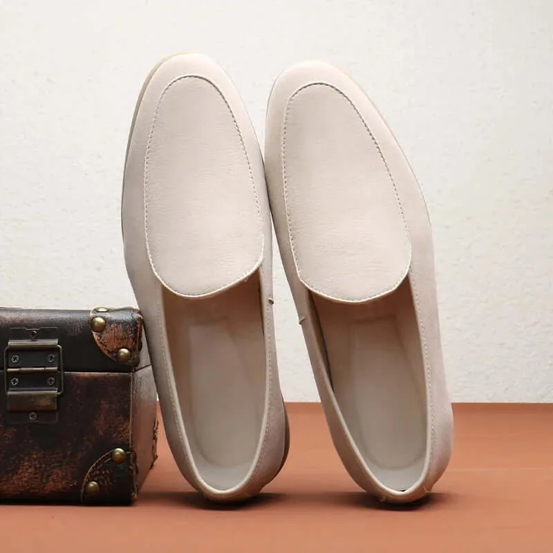 Men's Suede Loafers with Cushioned Insole