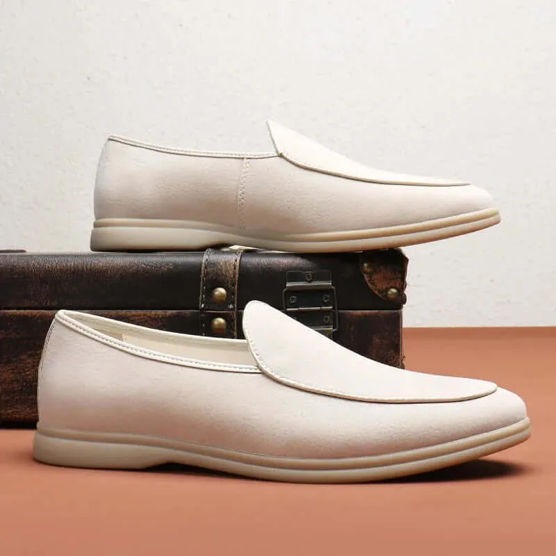 Men's Suede Loafers with Cushioned Insole