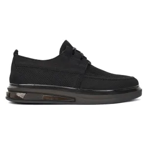 Mesh Formal Shoes In Black