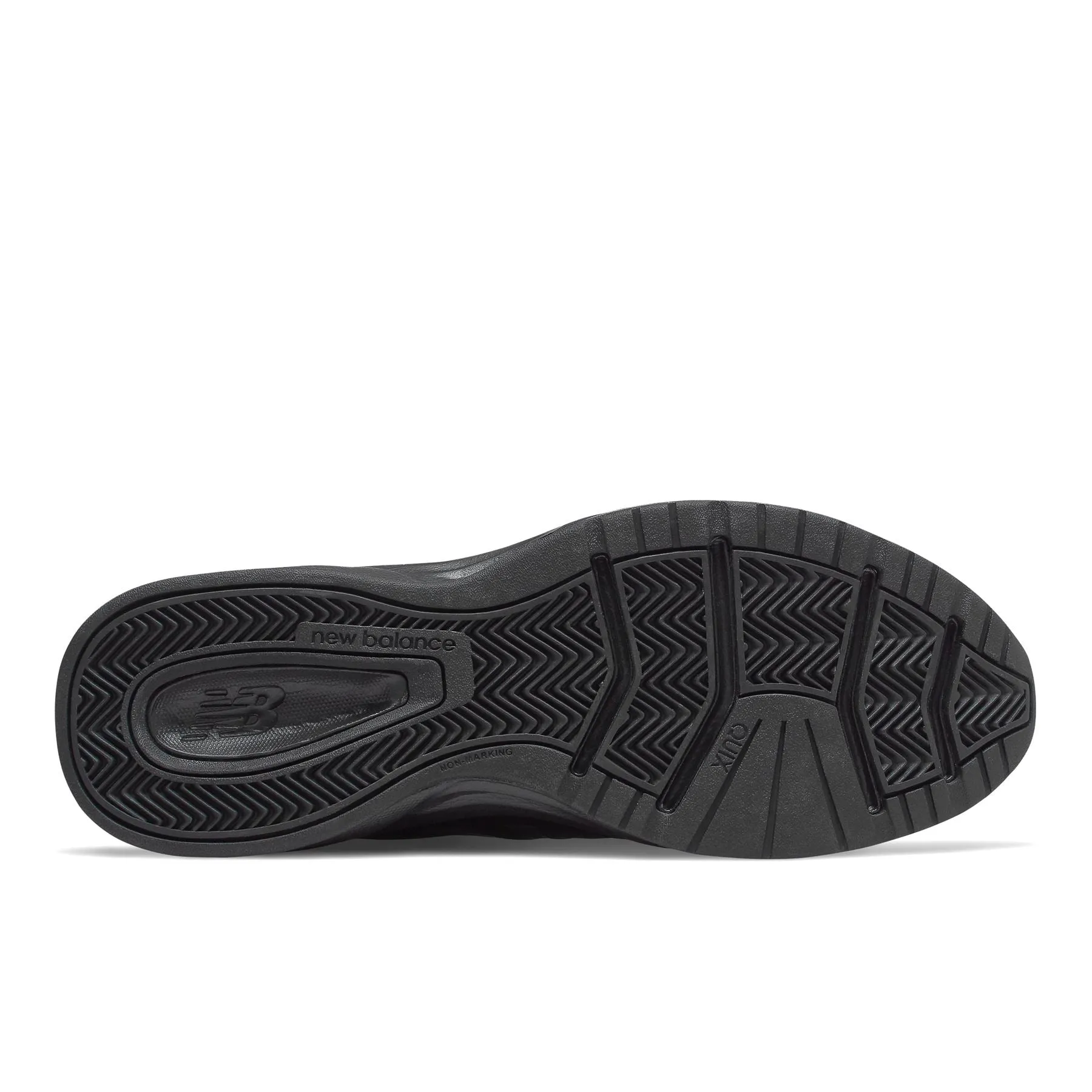New Balance Mens Extra Extra Wide Fit (6E) Leather Sneakers (624) in All Black