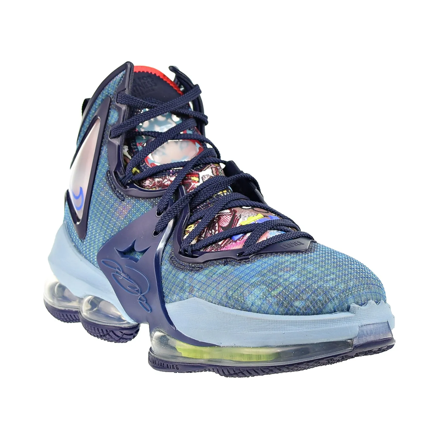 Nike LeBron 19 XIX "Fast Food" Men's Shoes Blue/Medium Blue/Red