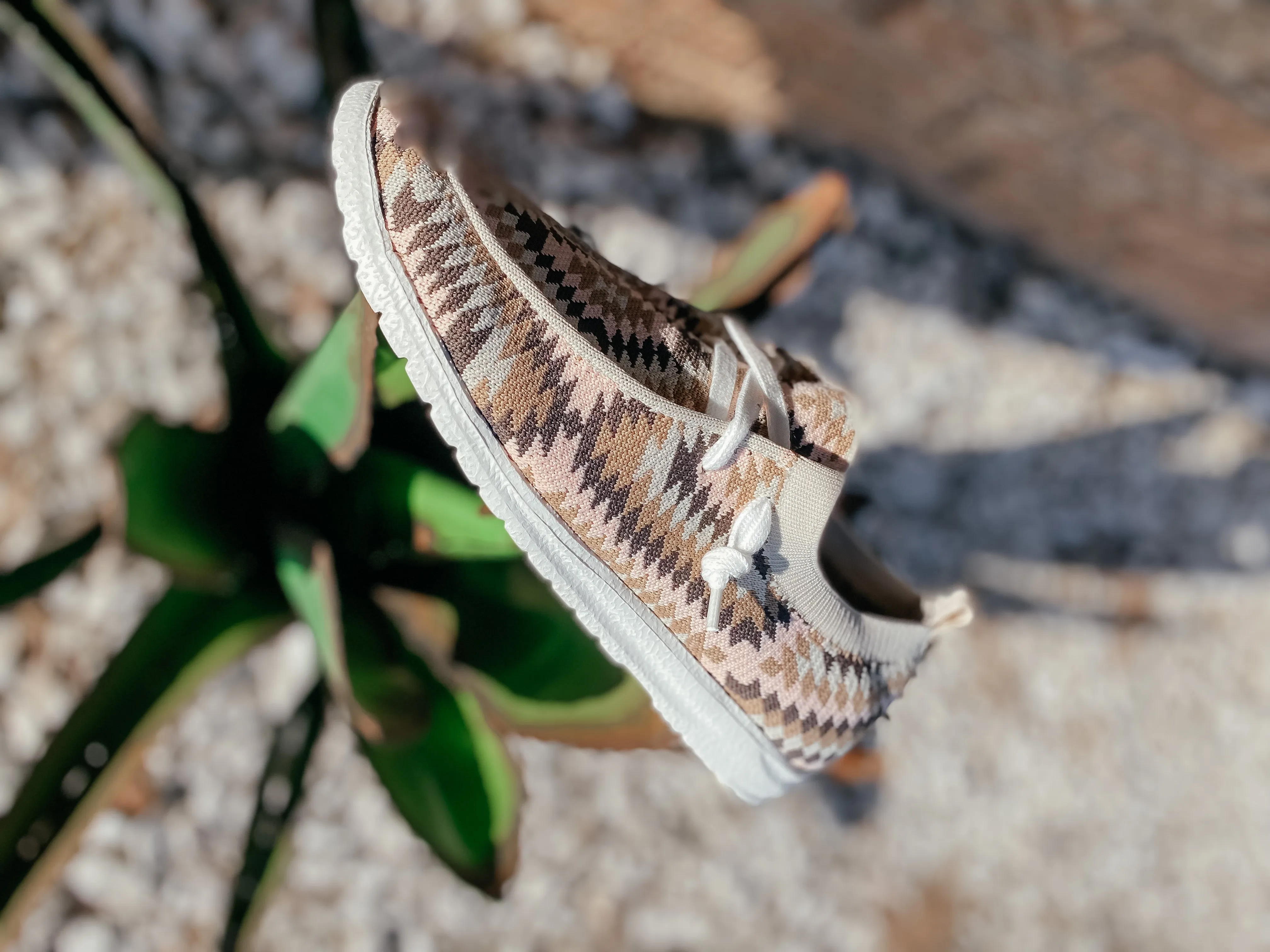 Pep Blush Aztec Slip On Sneakers