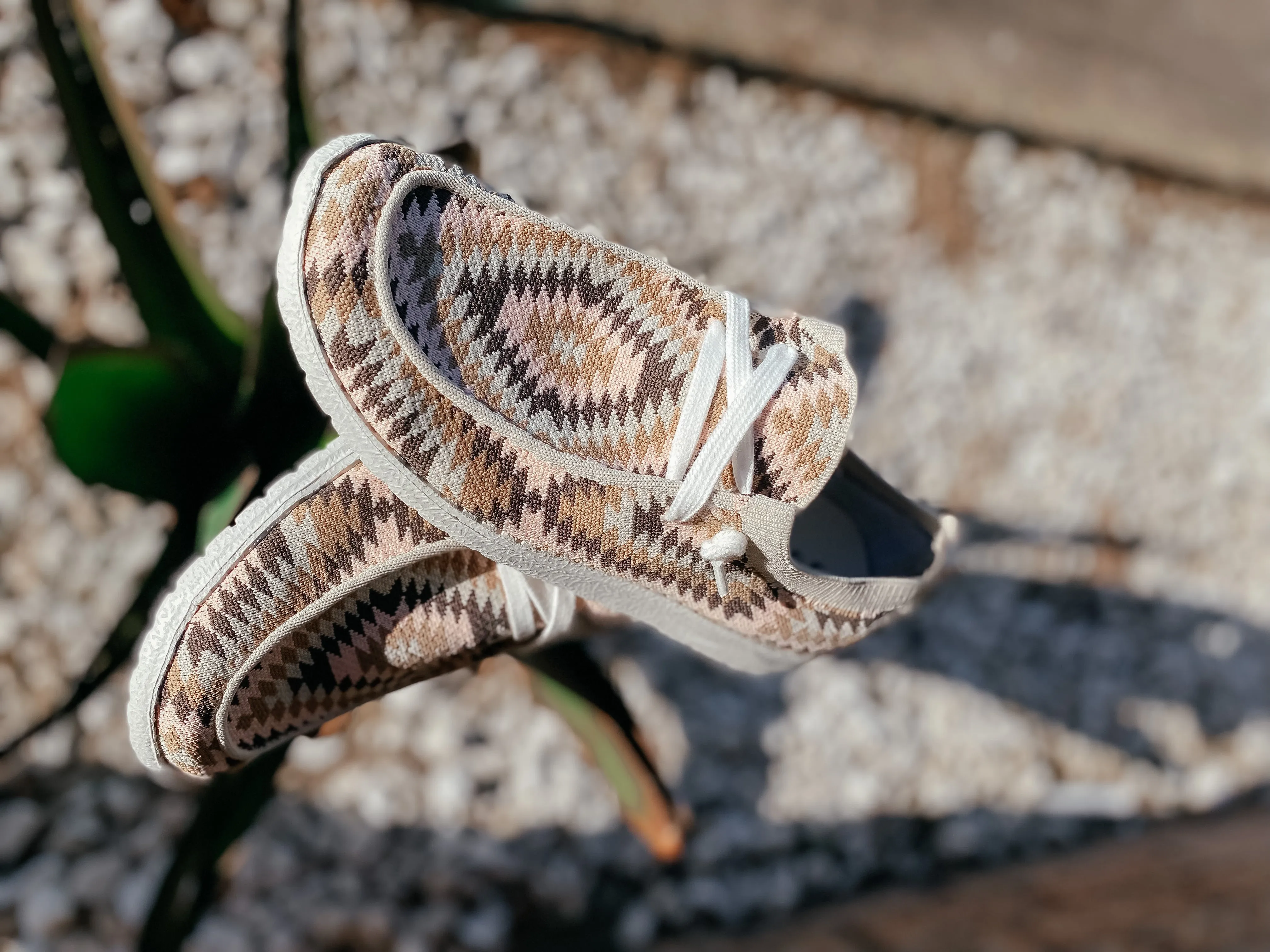 Pep Blush Aztec Slip On Sneakers