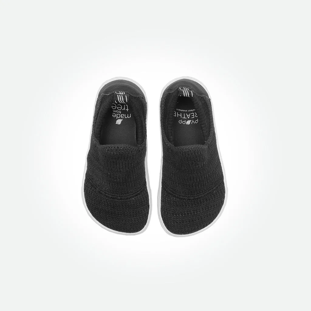 Poro Barefoot Sneakers - Black On White
