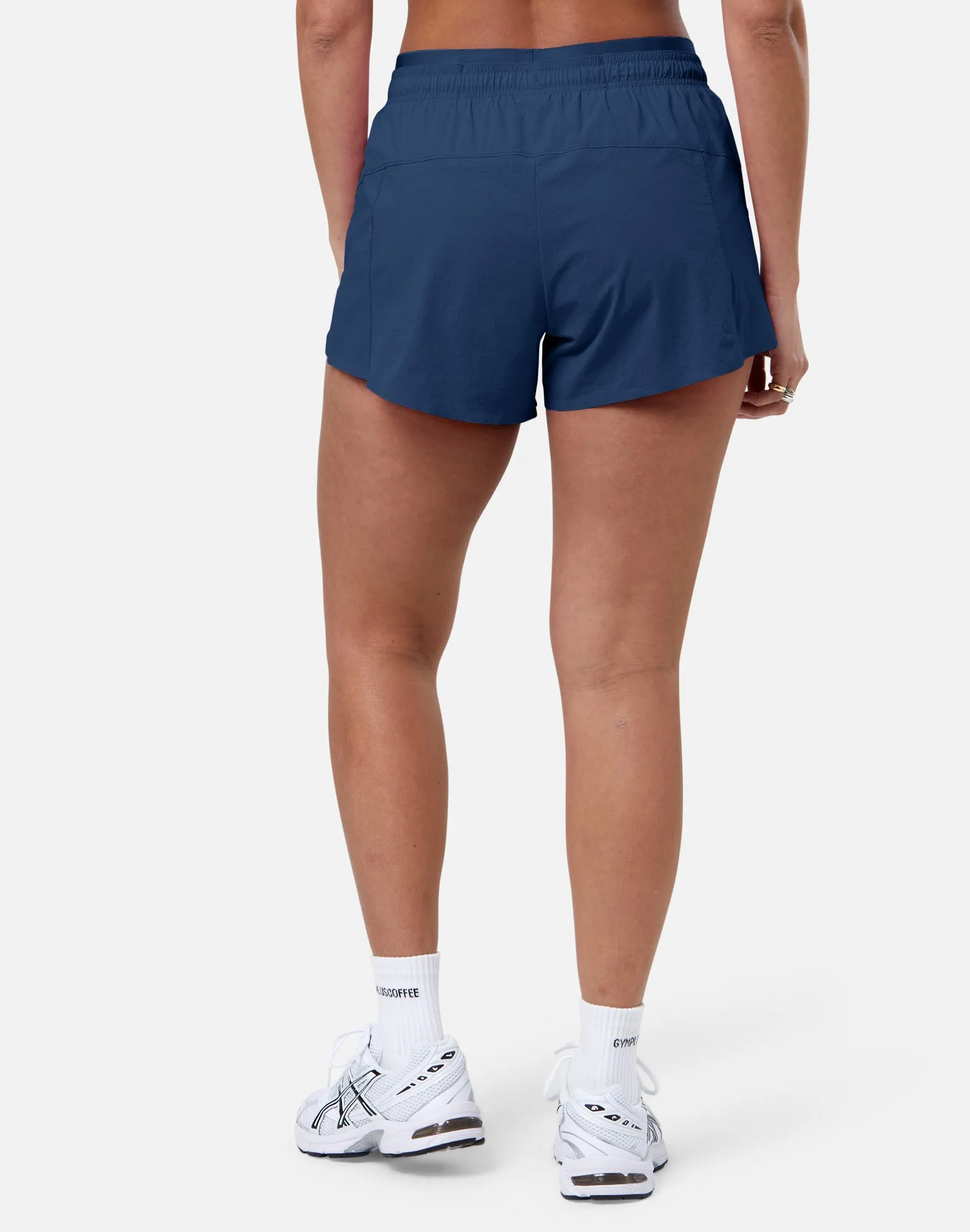 Ripstop Shorts in Petrol Blue w/ Sky Blue Trim