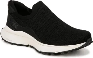 Ryka Womens Jumpstart Knit Arch Support Slip-On Sneakers Black 10 Wide (C,D,W)