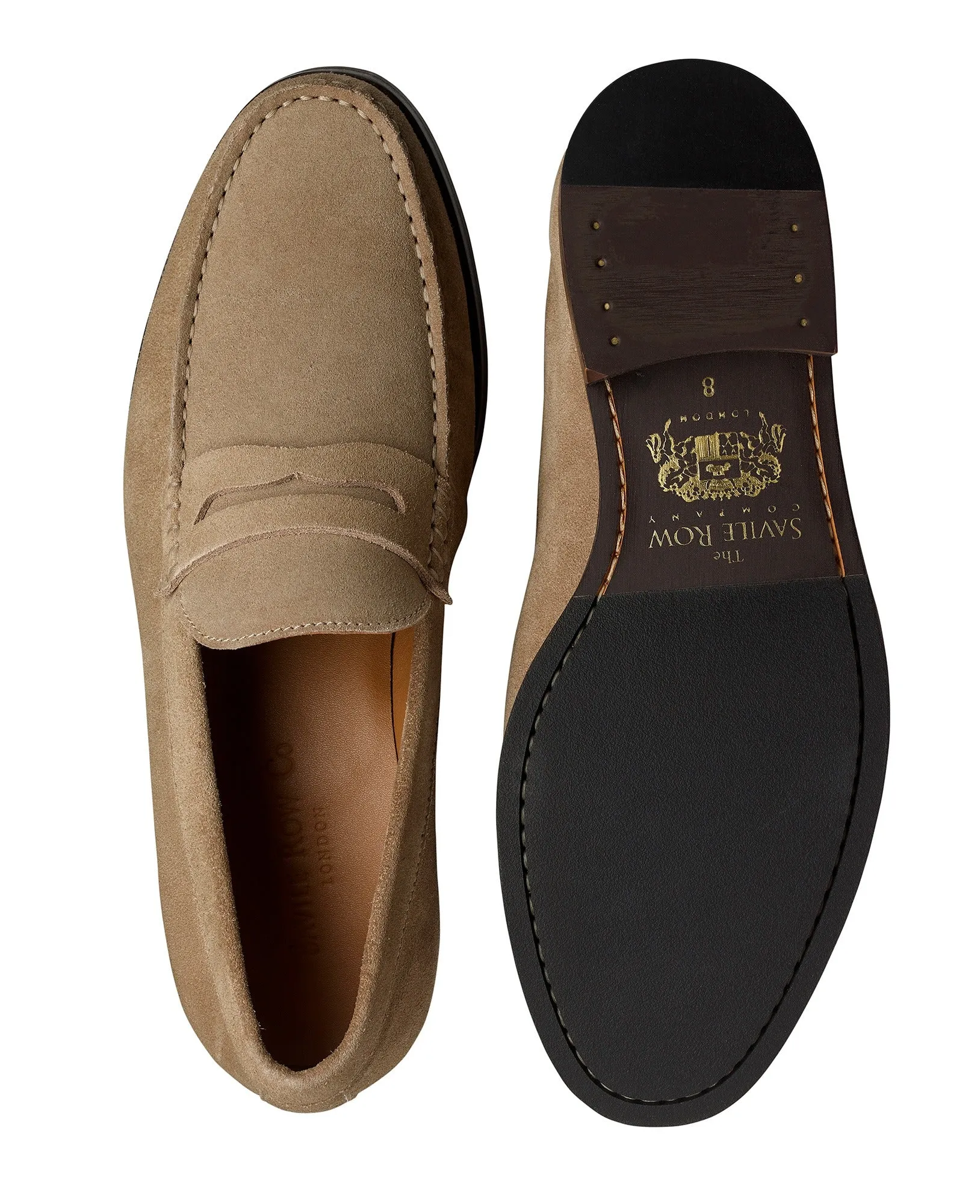 Sand Suede Loafers