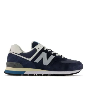 Scarpe Uomo NEW BALANCE Sneakers 574 in Mesh e Suede colore Navy