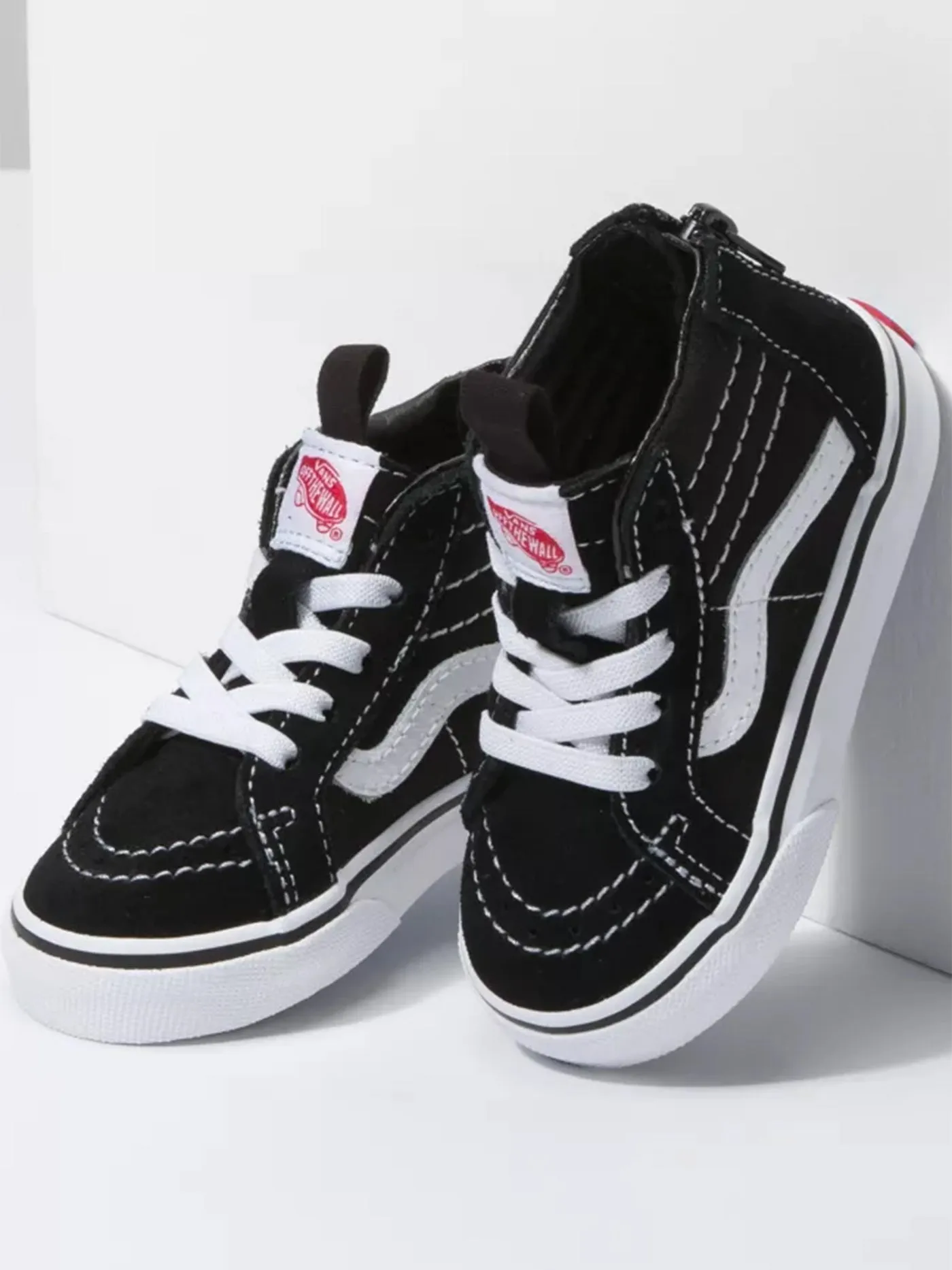 Sk8-Hi Zip Black/White Shoes (Little Kids)
