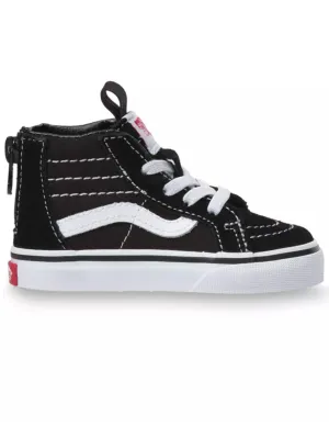 Sk8-Hi Zip Black/White Shoes (Little Kids)