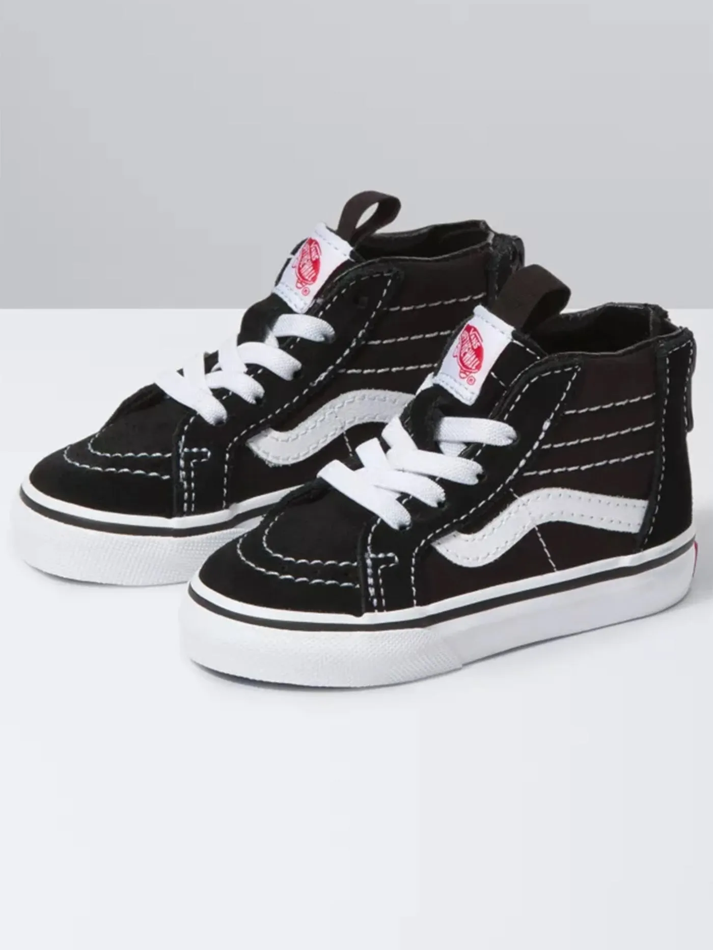 Sk8-Hi Zip Black/White Shoes (Little Kids)