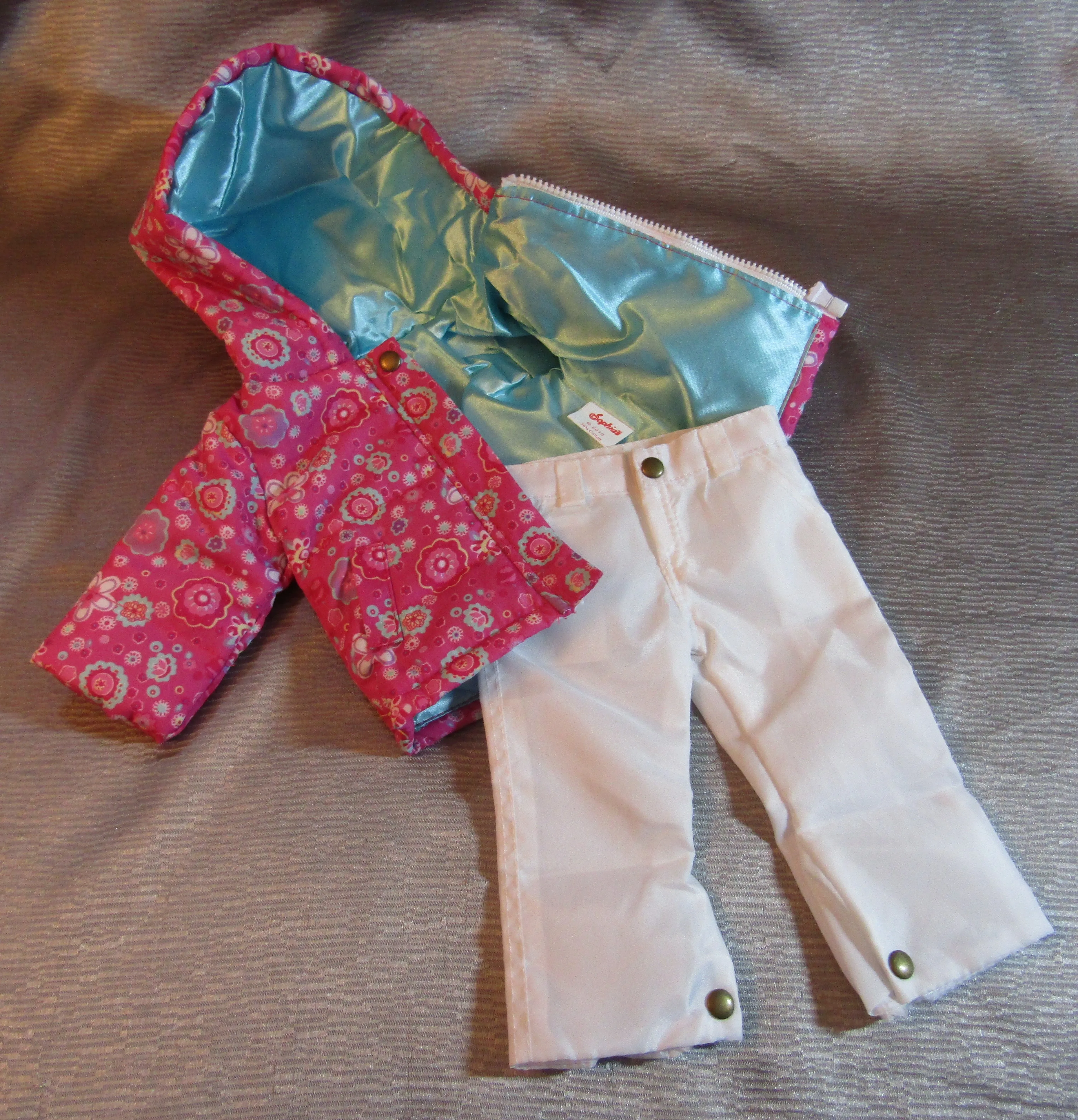Ski Coat w Snow Pants 18 inch Doll