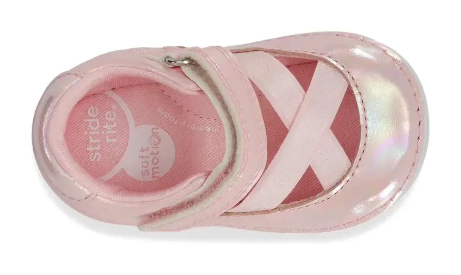Stride Rite SM Theresa Mary Janes  Elegant, Supportive First Walking Shoes for Infants