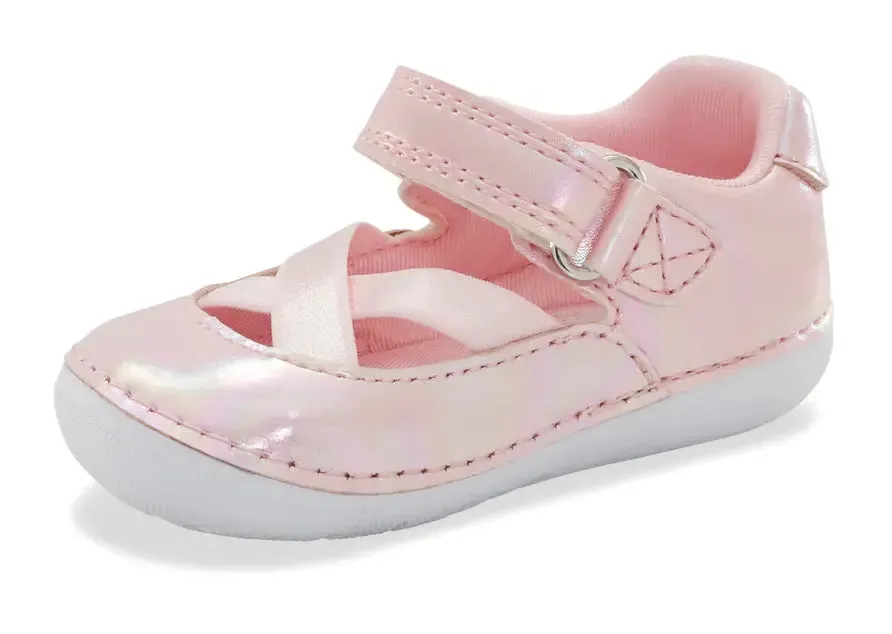 Stride Rite SM Theresa Mary Janes  Elegant, Supportive First Walking Shoes for Infants
