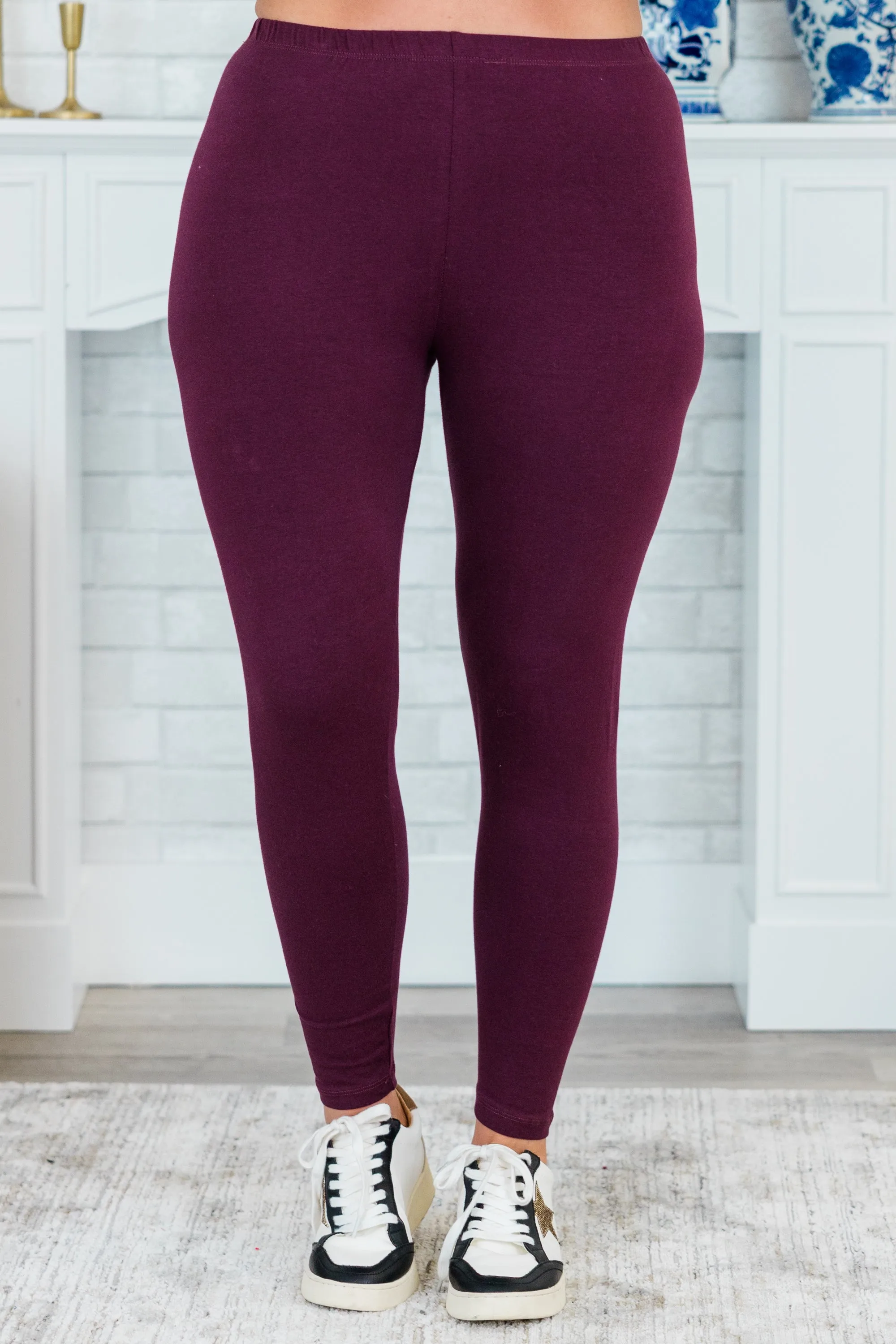 To Be True Leggings, Eggplant