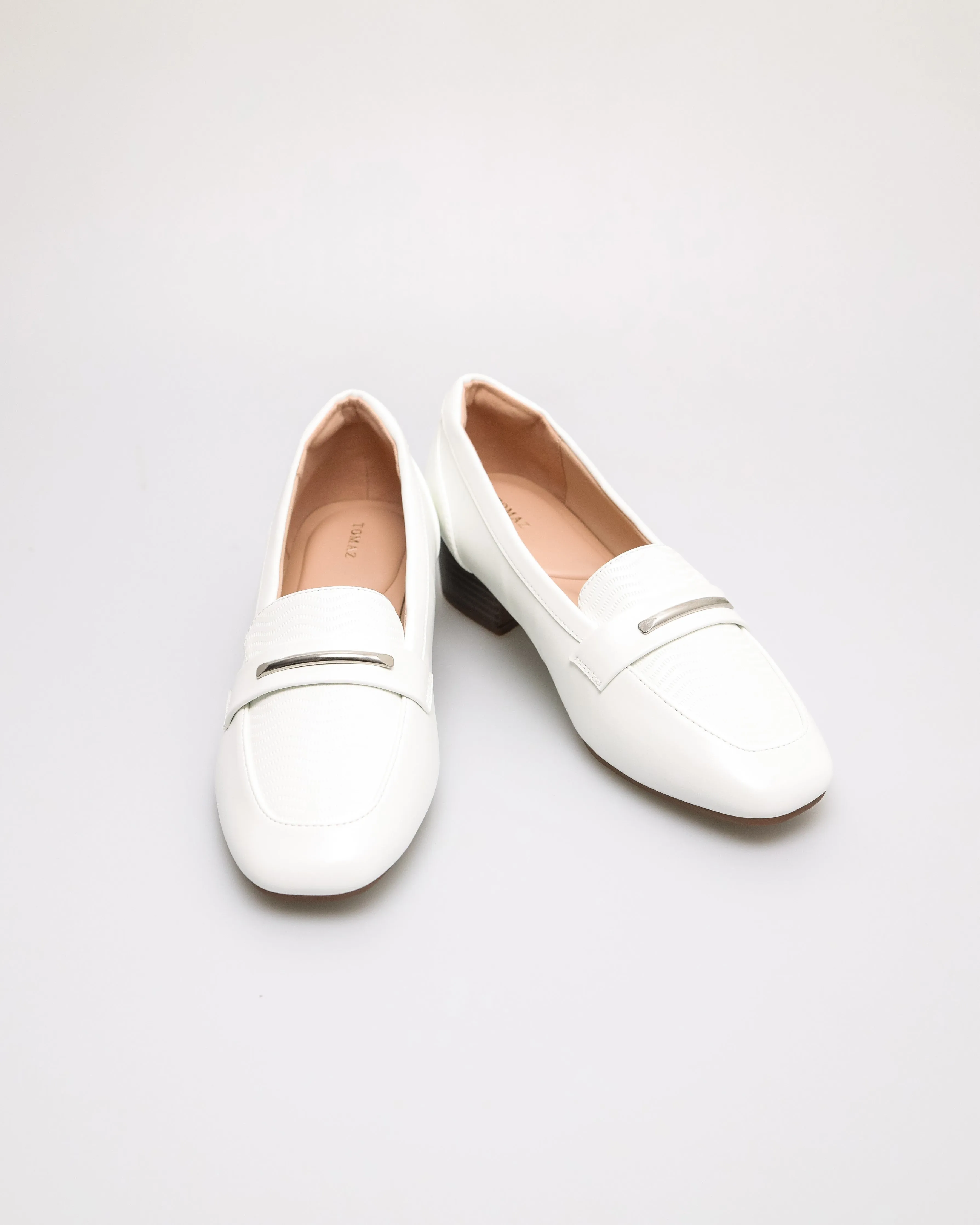 Tomaz NN368 Ladies Wavy Silvery Charm Loafers