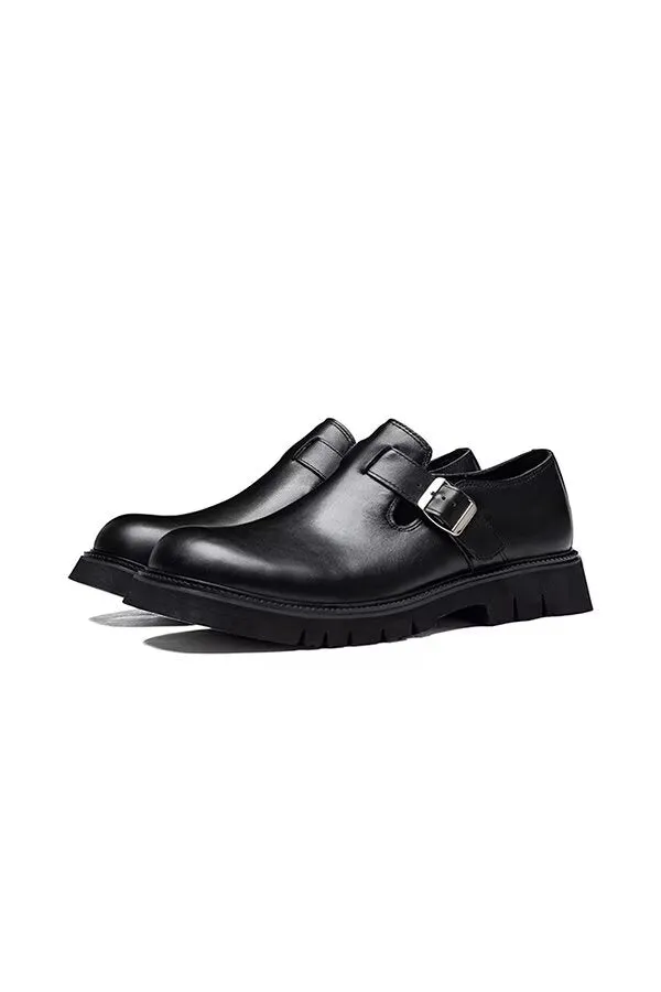Veltique Elegance Buckle Loafers