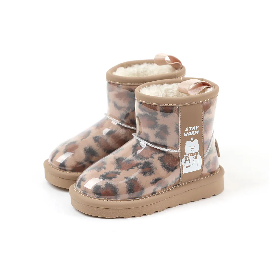 'Warm Honey Bear' Fur Boots