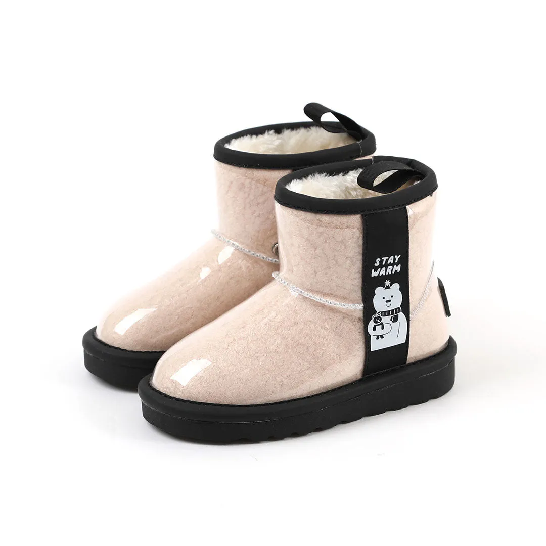 'Warm Honey Bear' Fur Boots