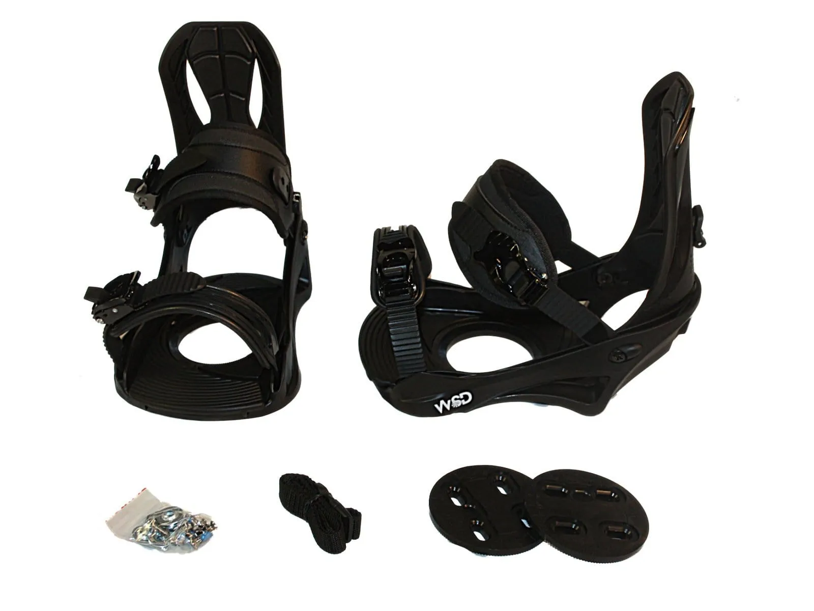 WSD Snowboard bindings Men's Standard Black Size Large fit 9-14 US Boots 2019 New